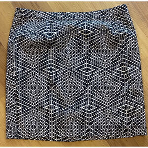 HALOGEN Sz 16 Geo Pattern Lined Pencil Skirt Women's Office Bus. Casual, 1818